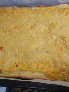 Una foto de Quiche de puerros y..