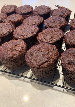 Une photo de Muffins bananes et cacao