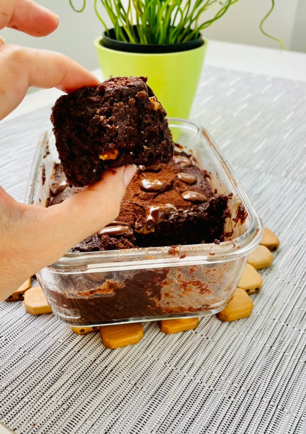 Una foto de Brownie al microondas
