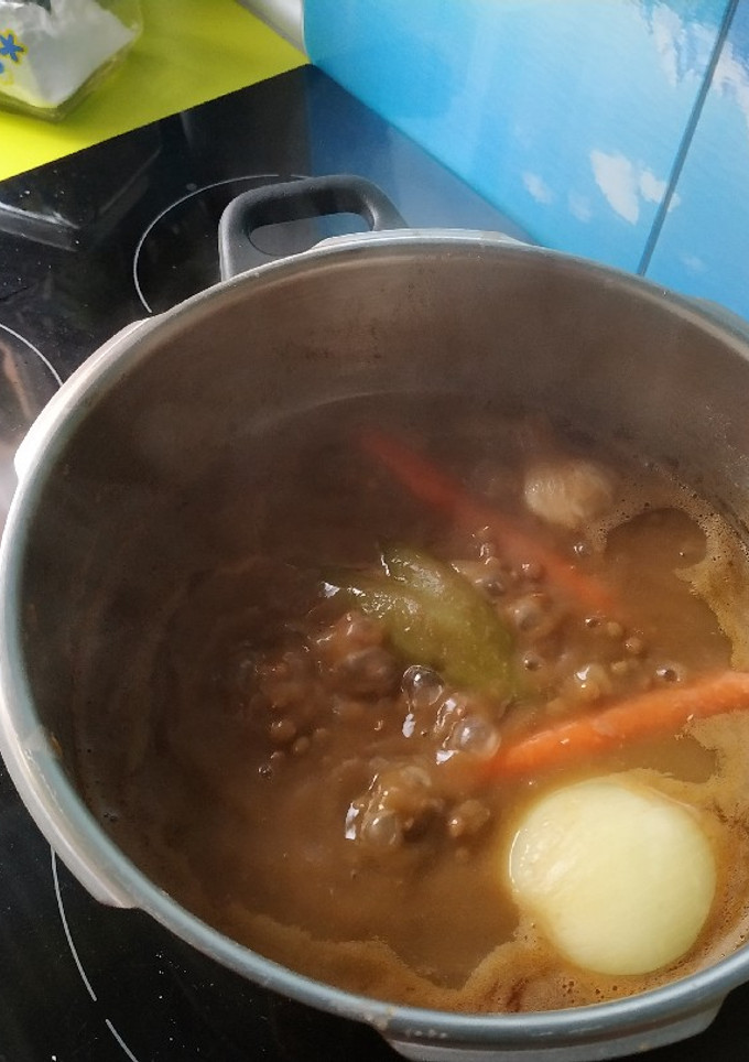 Una foto de Lentejas con verduras