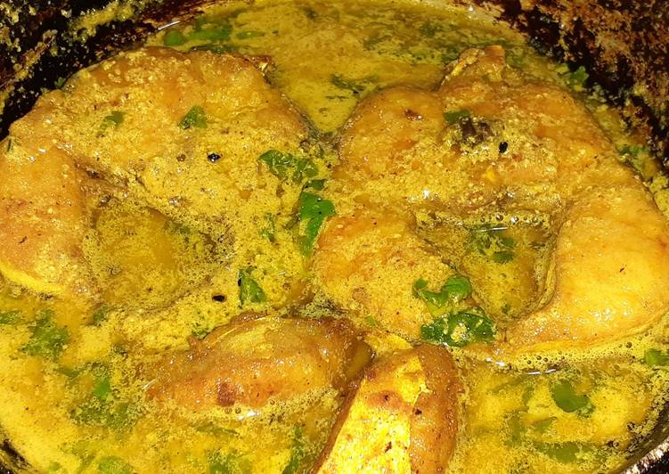 My Kids Love Shorshe posto diye Aar macher jhol (Aar fish curry)