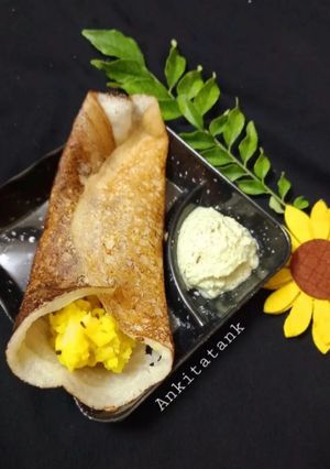 A picture of Farali masala dosa.