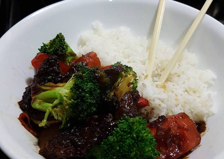 Recipe of Quick Beef with Broccoli and Veg