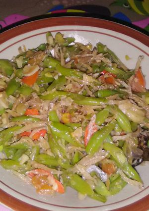 Foto resep Tumis buncis with udang halus rebon