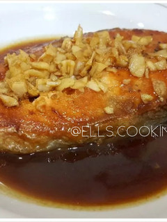 Foto resep Salmon Steak Garlic Shoyu