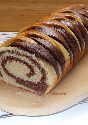 Puha csíkos kalács recept fotója