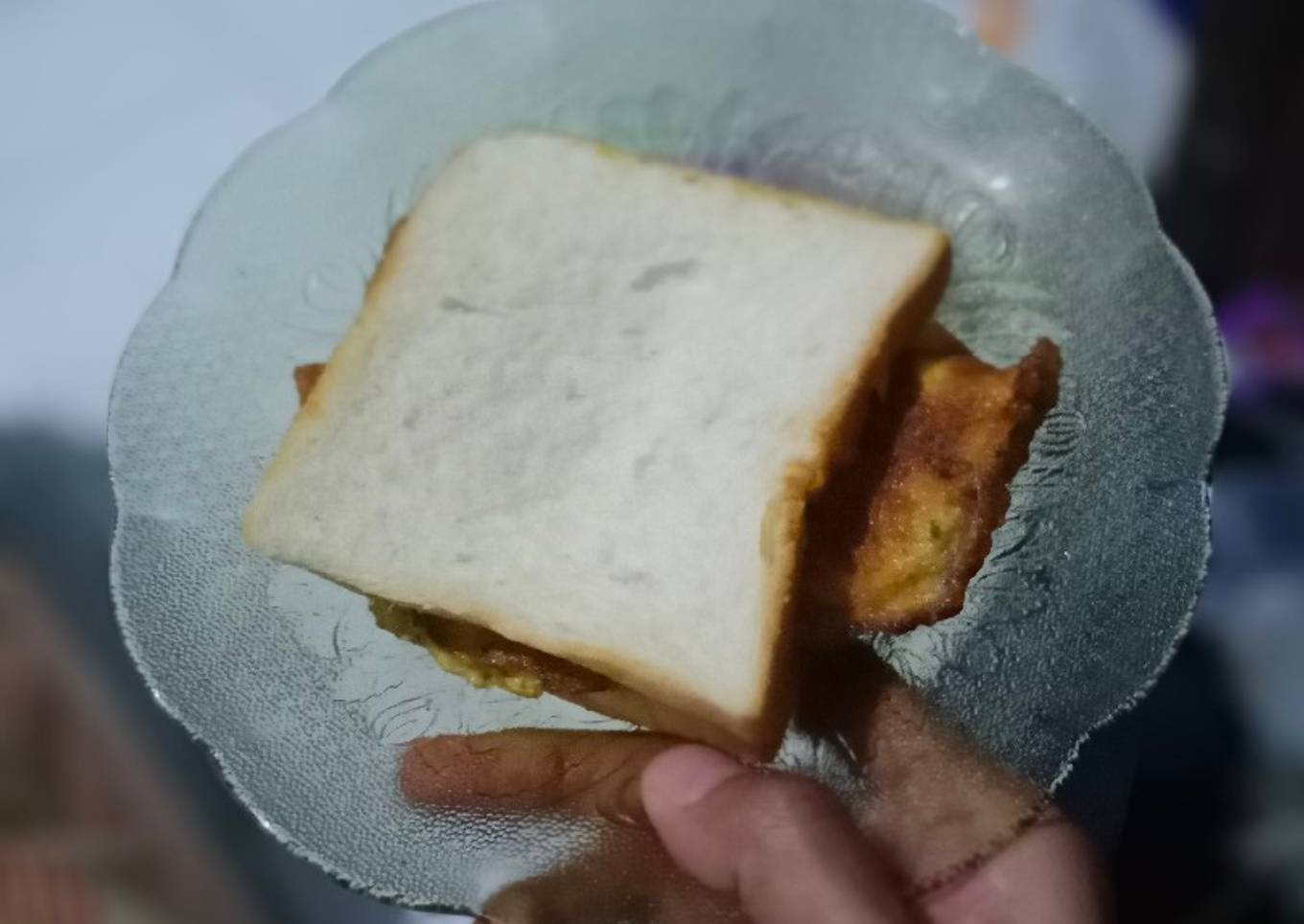 Sandwich Telur keju spicy