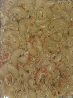 Una foto de Pasta galets gratinada