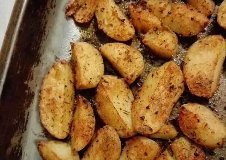 Steps to Prepare Quick Roast potato wedges