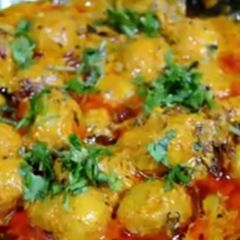 Mughlai potatoes A picture of Mughlai potatoes.