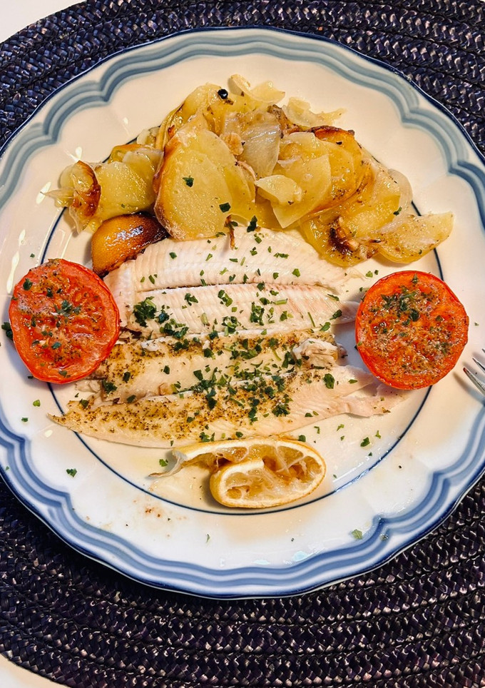Una foto de Lenguado al horno
