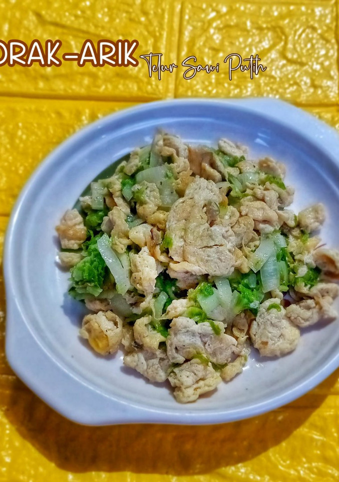 Foto resep Orak-Arik Telur Sawi Putih
