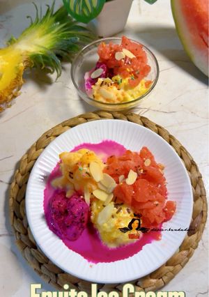 Foto resep Es Krim Buah Singapore 🇸🇬 🍋🟩 🍍 🍉 🍈