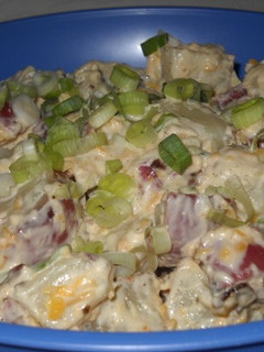 A picture of Cheddar and Bacon Potato Salad.