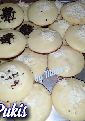 Foto resep Kue pukis Toping keju & ceres