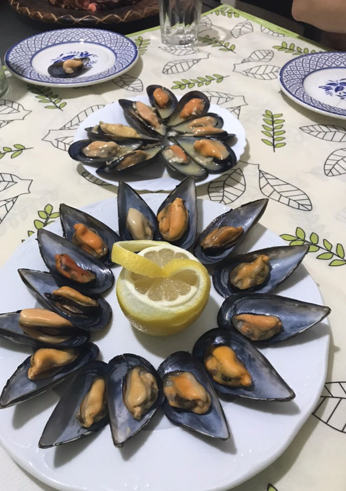 Una foto de Mejillones al vapor