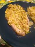 Salmone in crosta di zucchine