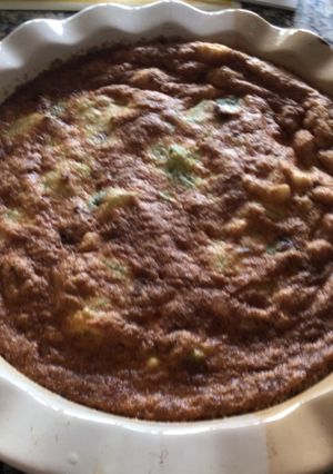 Una foto de Frittata de papas y calabacín (zapallito)
