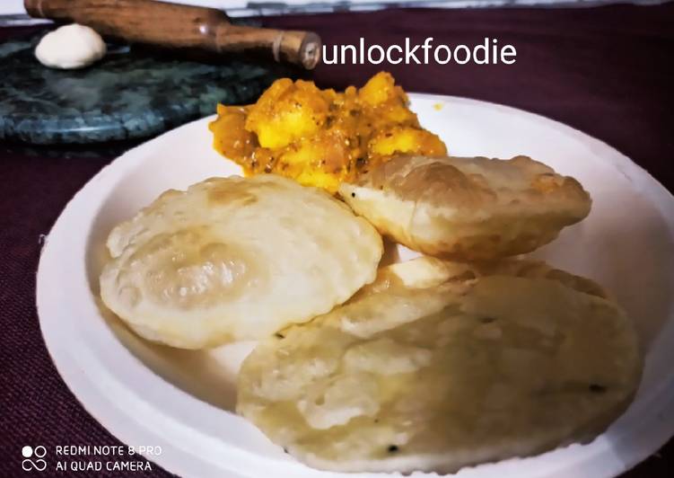 Step-by-Step Guide to Make Award-winning #india2020 #westbengal #lostrecipe, Luchi and Aloo Dum