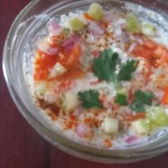A picture of Vegetable kachumber.