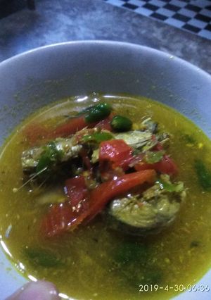 Foto resep Ikan tongkol kuah kuning pedes