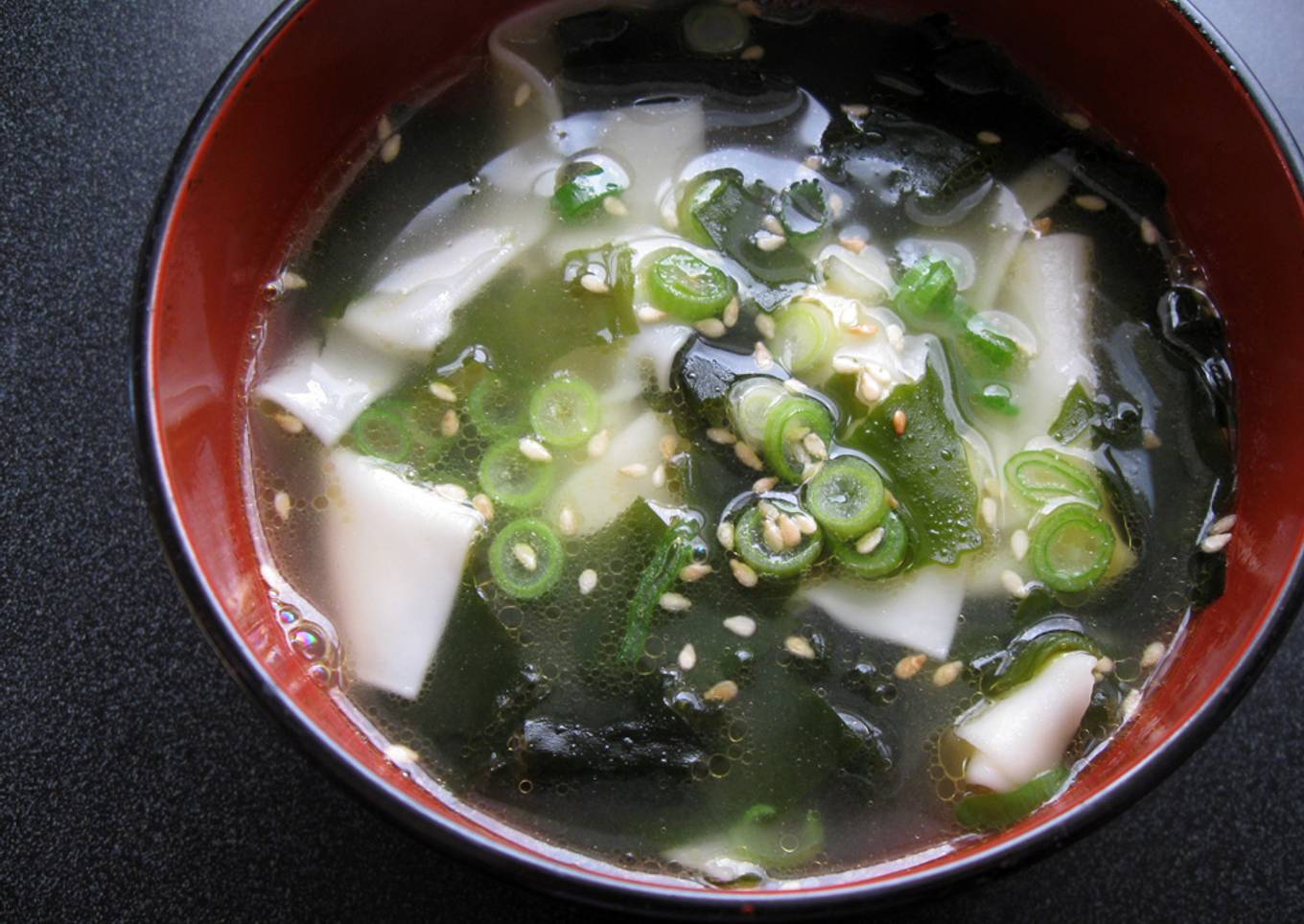 Dumpling Wrappers & Wakame Soup