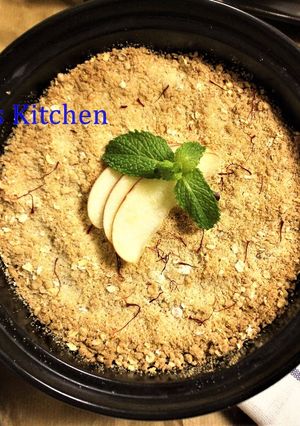 A picture of #Ramadan Special - Apple Crumble with an Indian Flavour - Fusion Style.