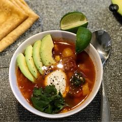 A picture of High protein Mexican Soup.