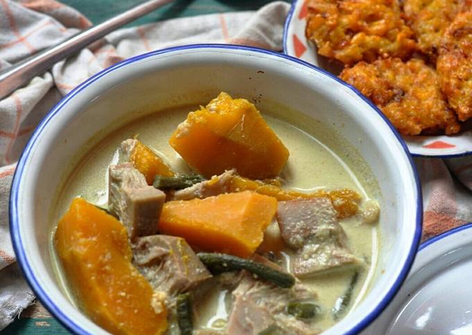 Gangan Waluh Nangka Besantan (Sayur Labu Nangka Bersantan)