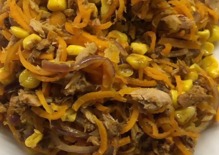 Refogado de cenoura e atum - Tudogosreceitas