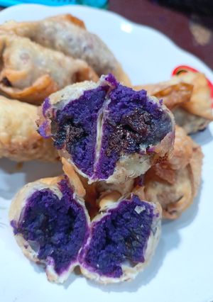 Foto resep Pangsit coklat ubi ungu