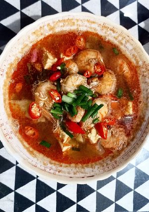 Foto resep Udang kuah asam pedas