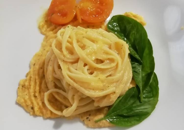 Recipe of Homemade Linguine con crema di cavolfiore