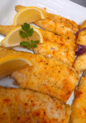 A picture of Cajun spiced fish.
