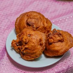 A picture of Akara with CNC bean flour.