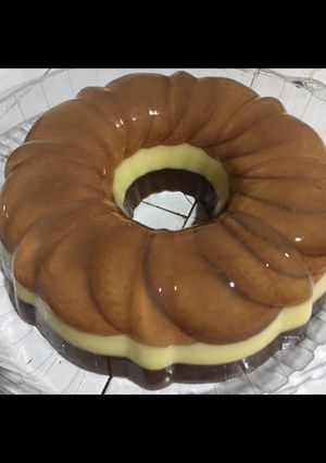 Foto resep Puding marie regal 3 lapis