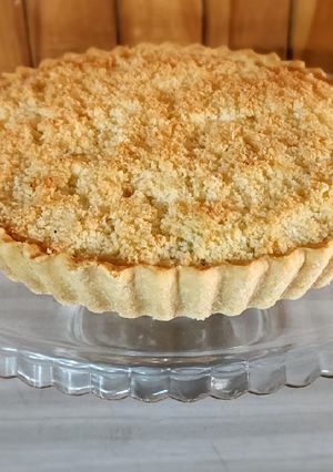 Una foto de 🥥 Tarta de coco y dulce de leche - fácil y rápida 🥥