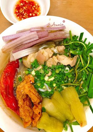 Hình của món Bún mắm.