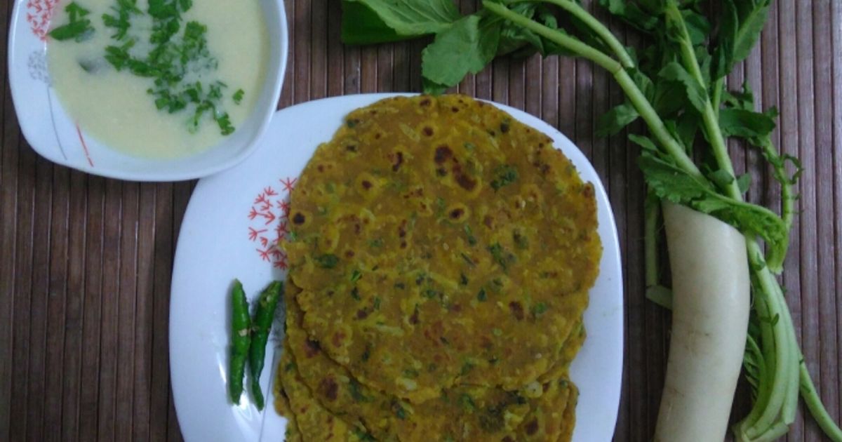 Gulong Raddish White Raddish Theplas Recipe by Jasmin Motta _ #BeingMotta - Cookpad