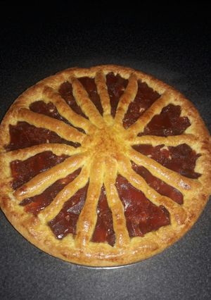 Una foto de Pasta frola de membrillo sin manteca