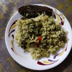 A picture of Methi Pulao.