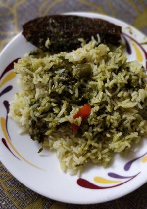 A picture of Methi Pulao.