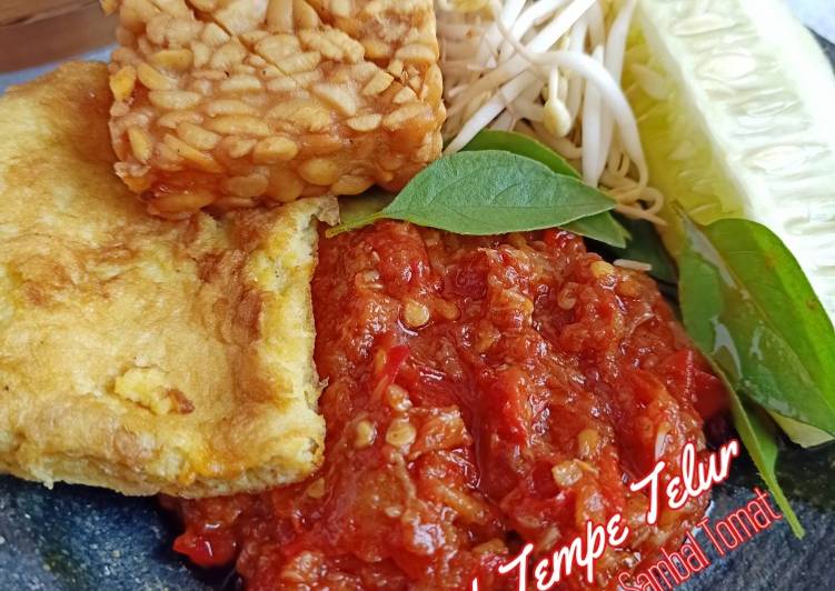 Resep 727 Geprek Tempe Telur Sambal Tomat Anti Gagal