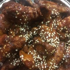 A picture of Homemade Buffalo wings.