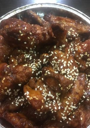 A picture of Homemade Buffalo wings.
