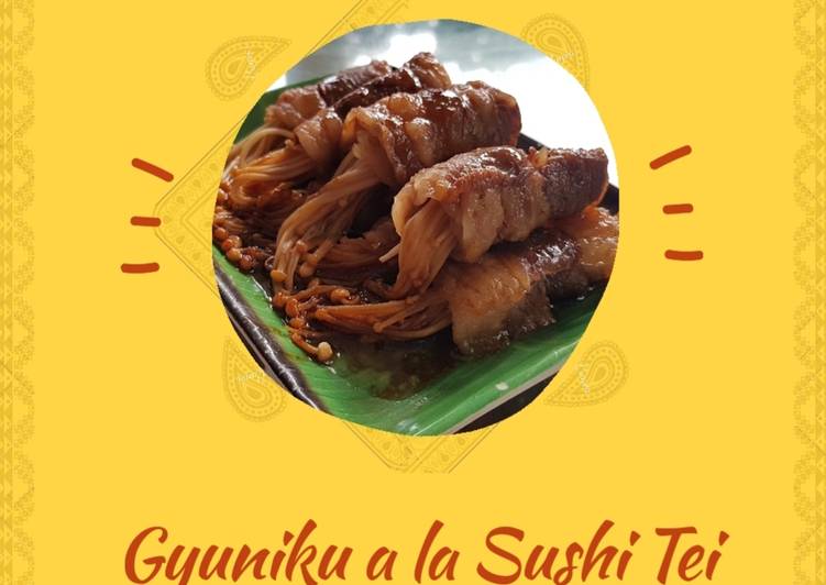 Bagaimana Menyiapkan Gyuniku Roll a la Sushi Tei Anti Gagal