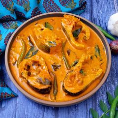 A picture of Malabar-style Kerala Fish Curry.