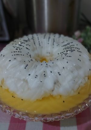 Foto resep Puding kelapa jeruk