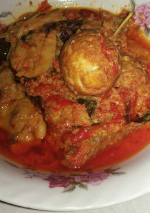 Foto resep Opor pedas / mangut ayam telur / sambalado