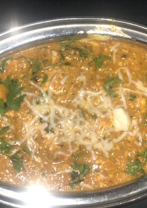 A picture of Paneer and Cheese Butter Masala.